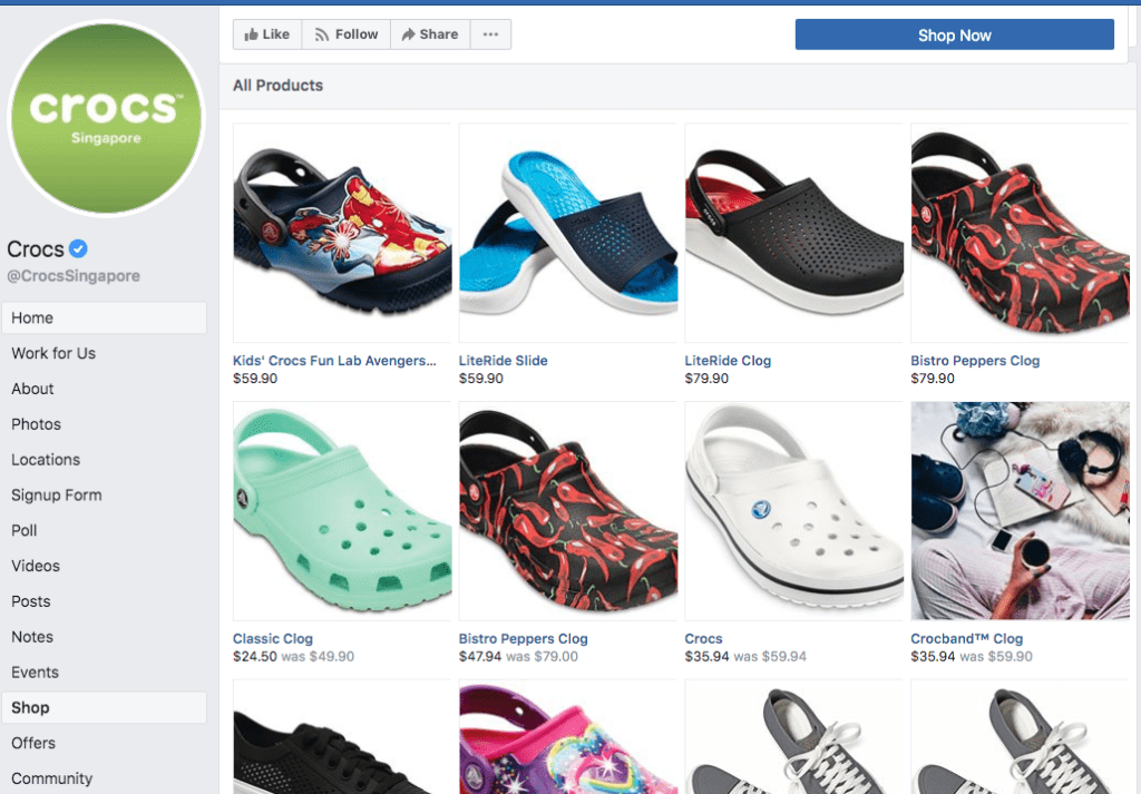 Crocs Products